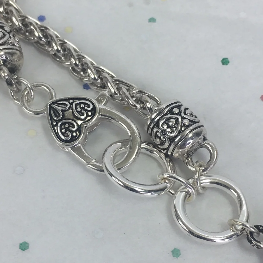 Seahorse Charm silver tone bracelet 8